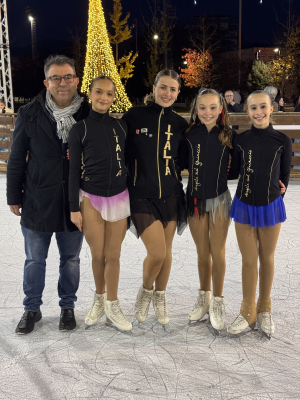 Gli Angeli inaugurano la pista di ghiaccio di Frosinone